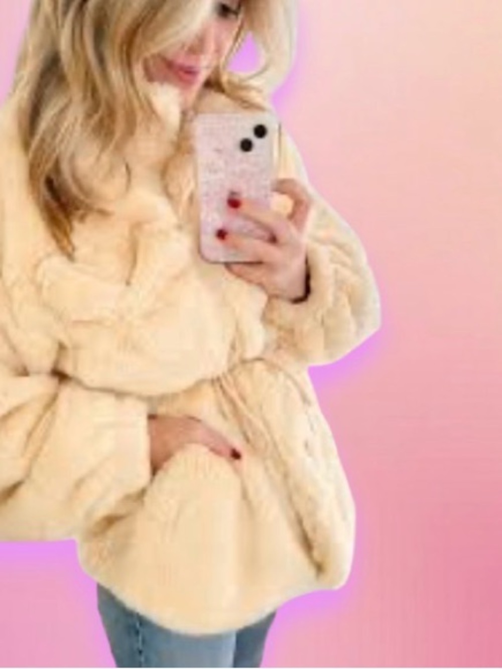 SCOOP FAUX FUR COAT JACKET WOMEN’s size small extra small XS S